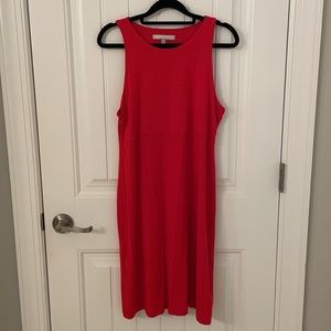 Athleta Santorini High Neck Dress Hibiscus Red